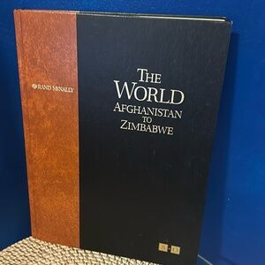 Vintage 1998 Rand McNally Hardback The World Afghanistan to Zimbabwe